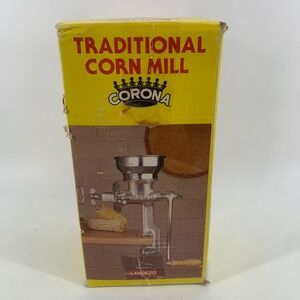 Corona Traditional Corn Mill Landers Manual Grain Grinder Cast Iron High Hopper